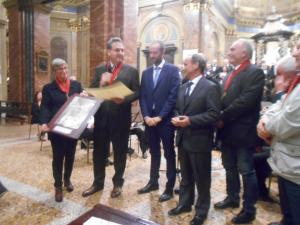 La consegna del Premio Santi Cassiano e Clemente all'ing. Giuseppe Peretti